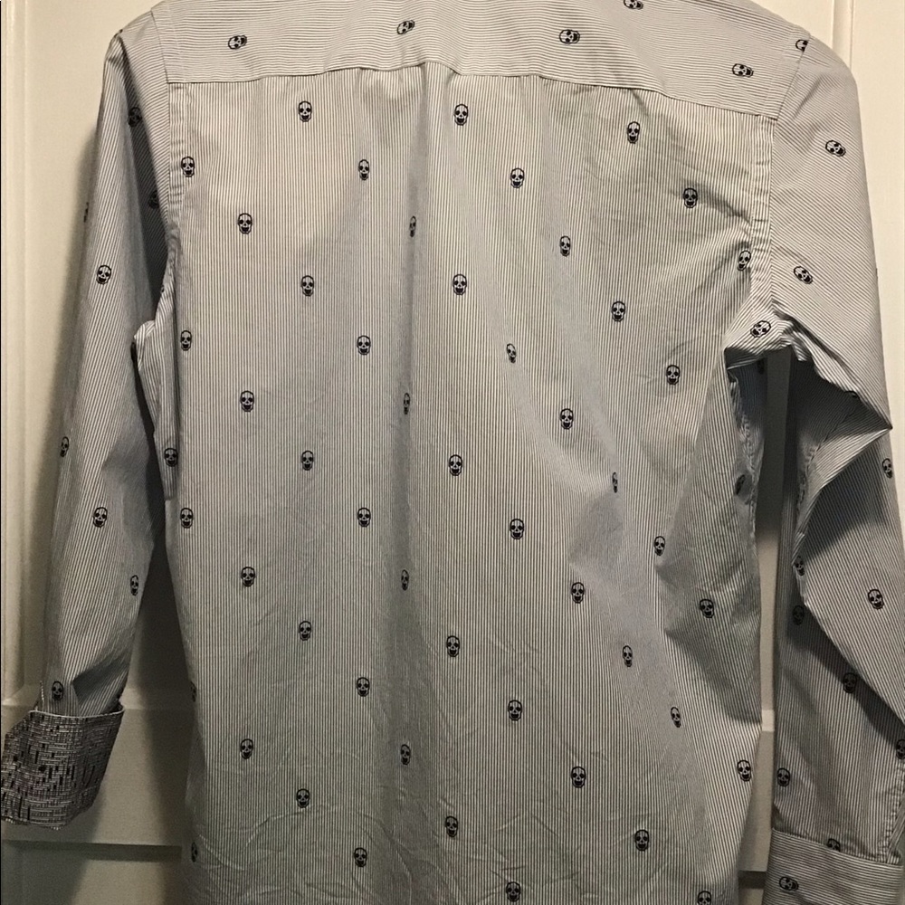 Robert Graham boys button down skull Large 14-16 - Picture 3 of 5
